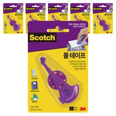 스카치 풀테이프 리필 8.4mmx8m 017R, 5mm, 6개