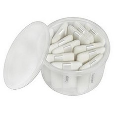 Darkness 高級方形粉撲 12入+圓柱盒, 單色, 1組