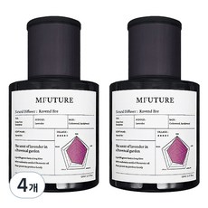 엠퓨처 프리미엄 차량용 디퓨저, 4개, 150ml, 라벵드브레