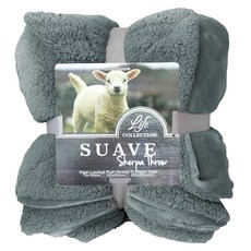 寢室安居 法蘭絨 + 羊羔絨雙層暖暖被 純色系列 1350g, 挪威藍