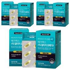 Nutri D-DAY Megalex rTG Omega 3植物軟膠囊, 30顆, 6盒