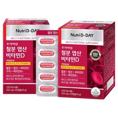 Nutri D-DAY 頂級鐵質葉酸維他命D 30g, 2個, 60錠