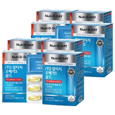 Nutri D-DAY rTG Omega-3 黃金魚油, 30顆, 8盒