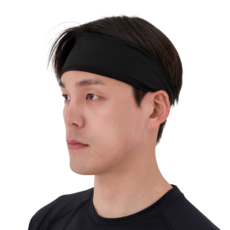 해피제이 남여 스포츠 쿨 헤어밴드, 블랙, 2개 블랙, 2개