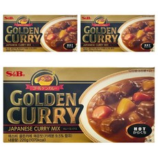 에스앤비 골든카레 매운맛, 220g, 3개