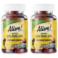 Alive 綜合維他命軟糖, 60顆, 2罐