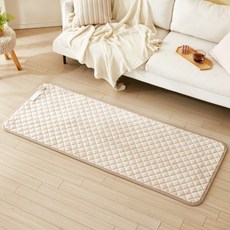 THEANN EMF露營用碳纖維超細纖維電熱毯 米色, 70 x 180cm(S)