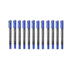 Touch mark Dasababa 雙頭油性麥克筆 藍色, 1色, 12個