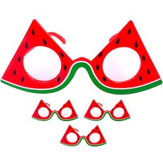 PARTYSHOW 西瓜造型派對眼鏡, 4個, 混色