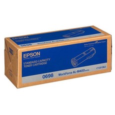 EPSON 台灣公司貨 原廠標準容量碳粉匣列 0698/C13S050698/M400, 黑色, 1個
