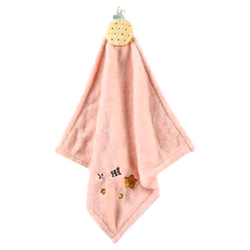 FANCY LIFE 可愛加厚 立體玩偶擦手巾 40x40cm 珊瑚絨 超吸水, 粉色鳳梨, 1條