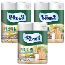 Zalzip 天然紙漿廚房紙巾, 4捲, 3袋