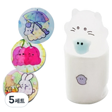 아가플러스 유령 친구들 스탬프 + 스티커 90p 세트, 랜덤발송, 5세트
