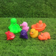 잼잼토이스 바다친구 삑삑이 목욕놀이, 혼합색상, 1개