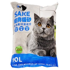 SAKE 經典貓砂 粗球礦砂, 尤加利, 6kg, 1包