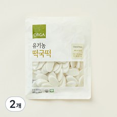 올가홀푸드 유기가공식품 인증 떡국떡, 500g, 2개