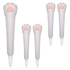 捏捏樂紓壓筆 0.5mm 5個, 白色貓爪, 1組, 白色