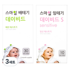 스마일랩 스마일 데이비드 배란테스트기 30p + 스마일 임신테스트기 S 10p, 3세트