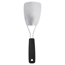 OXO 好好握彈性不鏽鋼鍋鏟 27x8x5cm 304不鏽鋼前端 TPE/PP手柄 適用洗碗機, 銀色, 1支