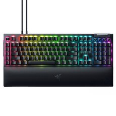 RAZER 雷蛇 BlackWidow 黑寡婦 V4 PRO 幻彩版 機械式電競鍵盤 (中文), 黑色, RZ03-04683300-R3T1, 黃軸
