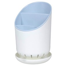 筷子瀝水架 可拆卸式餐具瀝水筒 大容量設計 廚房家居收納, 北歐藍, 1個, 4層