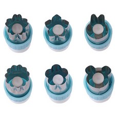 按壓式蔬菜切碎器 B款 6件組 MP261, 1套, 藍色