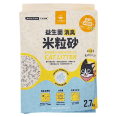 DOG CAT STAR 汪喵星球 益生菌消臭豆腐砂 米粒型, 消臭, 2.7kg, 1袋