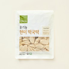 올가홀푸드 유기가공식품 인증 현미 떡국떡, 500g, 1개