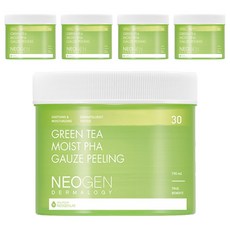 NEOGEN 綠茶保濕PHA角質護理爽膚棉 190ml, 30片, 5罐