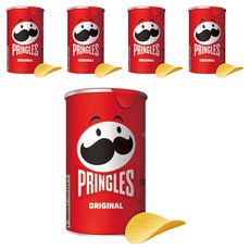 프링글스 오리지날 감자스낵 스몰 캔, 53g, 5개
