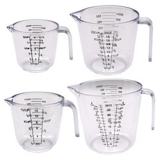 e家烘焙秤量杯150ml+300ml+600ml+1000ml套組, 混合顏色