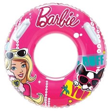Dico 充氣扶手兒童游泳圈 芭比款 75cm, 1個