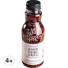 오르지오 프리미엄 타트체리 농축 주스, 4개, 450ml