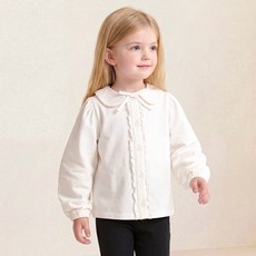 hejmini 荷葉邊花園領襯衫