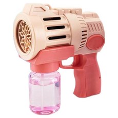 彩色條紋左輪8孔自動泡泡槍, 粉紅色, 1個