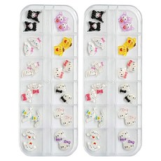 可愛美甲飾品組 KN-P1048, 混色, 2個