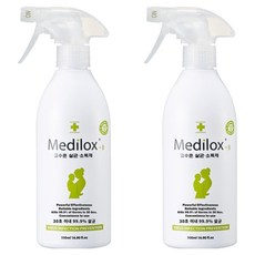 메디록스 B 가정용 고수준 살균소독 탈취제 스프레이, 500ml, 2개