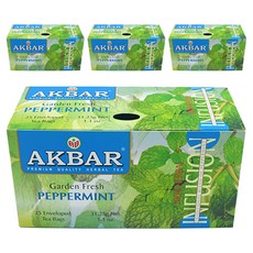 아크바 페퍼민트 허브차, 1.25g, 25개입, 4박스