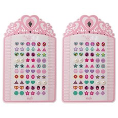 耳環貼紙 30款入, 珍珠蝴蝶, 2組