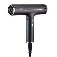 sOlac 專業負離子吹風機, 輕量296克, 附贈3款磁吸吹嘴, 沙龍級護髮, SD-1000G, 鈦金灰