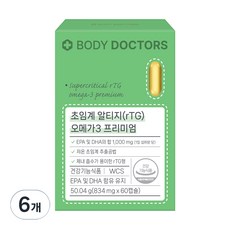 Body Doctors 超臨界 rTG Omega-3 Premium, 60錠, 6個