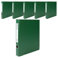 마이다스 D링 합지 바인더 파일 명찰형 3cm 3공 A4, 녹색, 6개