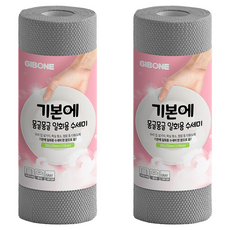 GIBONE 洗碗布 60張, 灰色, 2捲