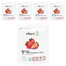 내아이애 동결건조 딸기칩, 12g, 5개