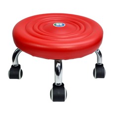 Planty 滾輪矮凳 390*390*220mm, 紅色, 1個