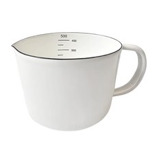 SADOMAIN 仙德曼 琺瑯量杯 SV305, 白色, 500ml, 1個