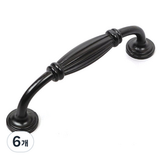 이누데코 크라운 모던 블랙 가구손잡이 96mm, 6개