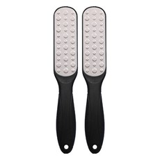 雙面足部去角質器 硬皮磨砂器 黑色, 2個, 1入, 58g