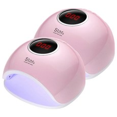 STAR5 72W UV LED 凝膠美甲燈, 2個, 粉紅色