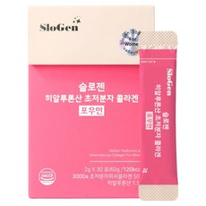 Slozen 女性用玻尿酸超低分子膠原蛋白 30入, 60g, 1個